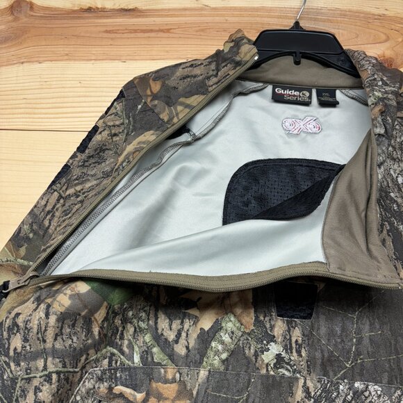 Gander Mountain Jacket Mens XXL Guide Series Mossy Oak Camo Pullover Hunting - Picture 5 of 13